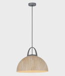 CLA LEGNA: Retro Replica Wood Dome Shape Pendant Lights