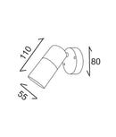 CLA LENGAN: Interior Single Head Adjustable Round Base Spot Lights