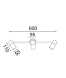 CLA LENGAN: Interior Three Heads Adjustable Round Base Spot Lights