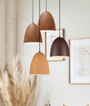 CLA LIGNA: Retro Replica Wood Oblong Pendant Lights