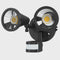 Mercator Lumio Twin Head Cob Led Floodlight with Sensor (MXD6822BLK-SEN)