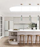 CLA MANGA: Interior Glass Cylinder Pendant Lights