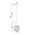 CLA MARACA: Interior Glass Jar With Quadrilateral Segment Pendant Lights