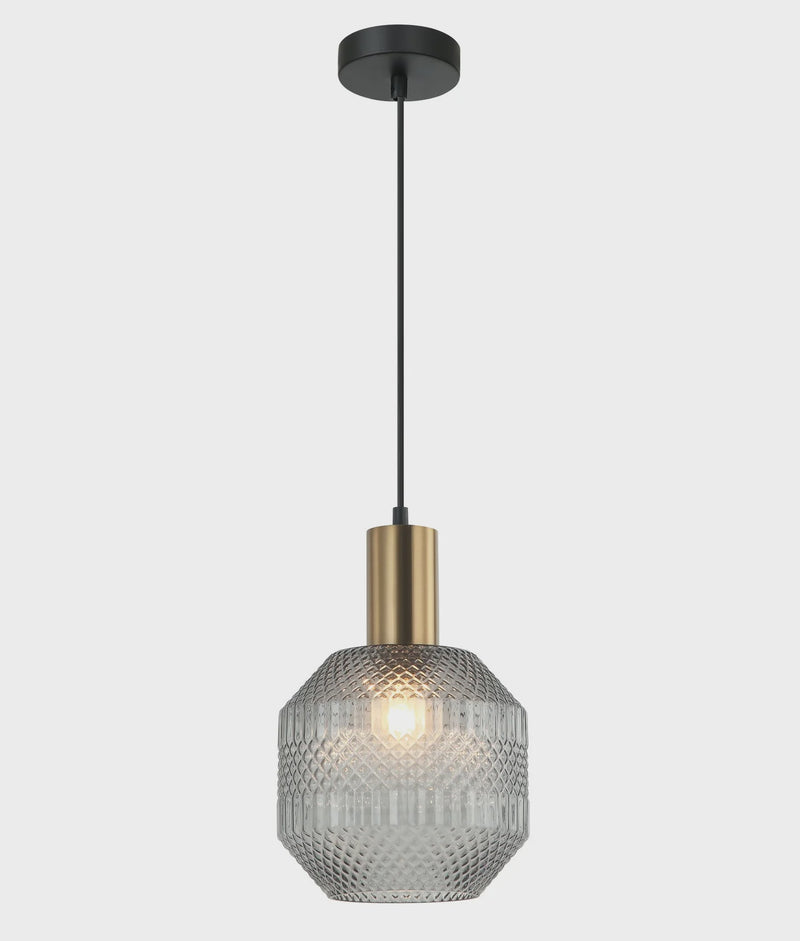 CLA MARACA: Interior Glass Jar With Quadrilateral Segment Pendant Lights