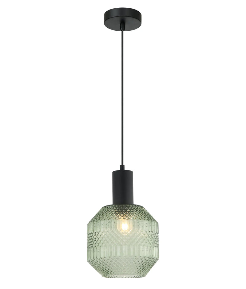 CLA MARACA: Interior Glass Jar With Quadrilateral Segment Pendant Lights