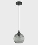 CLA MARBRE: Modern Retro Interior Wine Glass Wavy Glass Pendant Lights