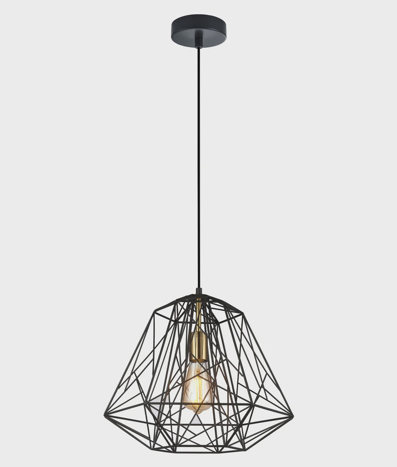 CLA MARTE: Geometric Design Interior Iron Cage Pendant Lights