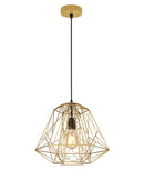CLA MARTE: Geometric Design Interior Iron Cage Pendant Lights