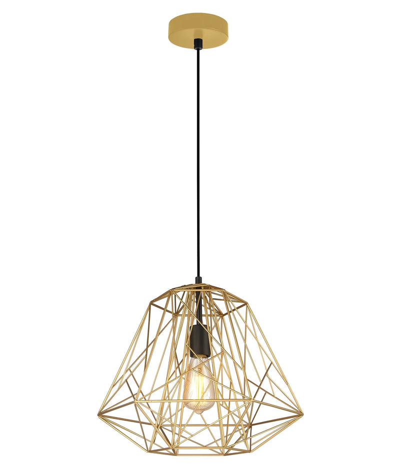 CLA MARTE: Geometric Design Interior Iron Cage Pendant Lights