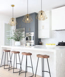 CLA MARTE: Geometric Design Interior Iron Cage Pendant Lights