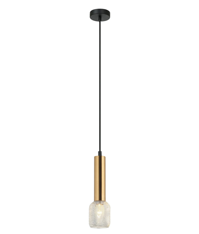 CLA MIKRO: Modern Karaoke Mic Shape Interior Cylinder & Mesh Pendant Lights