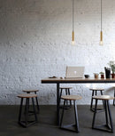 CLA MIKRO: Modern Karaoke Mic Shape Interior Cylinder & Mesh Pendant Lights