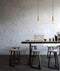 CLA MIKRO: Modern Karaoke Mic Shape Interior Cylinder & Mesh Pendant Lights