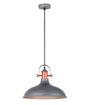 CLA NARVIK: Industrial Scandinavian Dome Shape With Copper Plating Pendant Lights