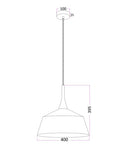 CLA NORDIC: Modern Scandinavian Medium Dome Shape Steel & Wood Pendant Lights