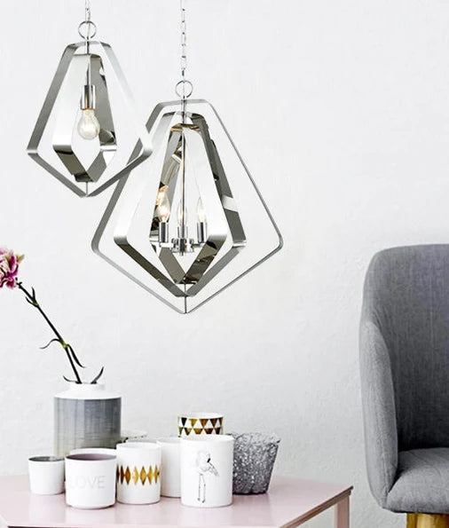 CLA ORBITA: Bohemian Large Polished Nickel Hardware Pendant Light