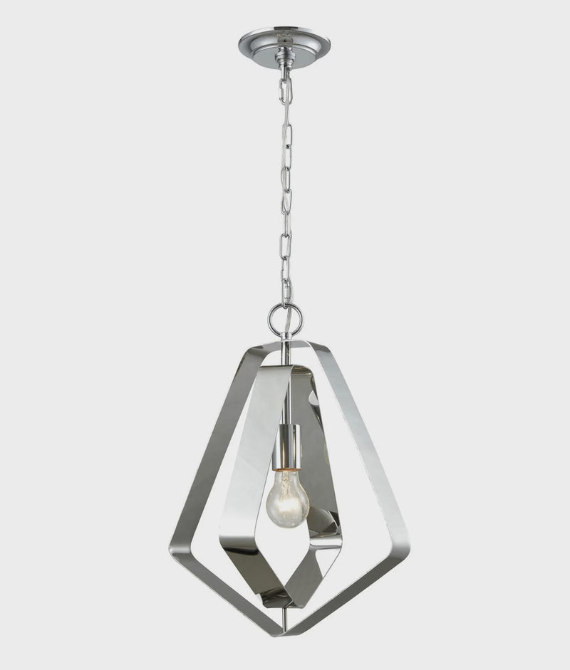 CLA ORBITA: Bohemian Small Polished Nickel Hardware Pendant Light