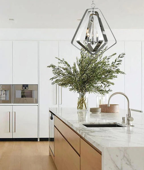 CLA ORBITA: Bohemian Large Polished Nickel Hardware Pendant Light