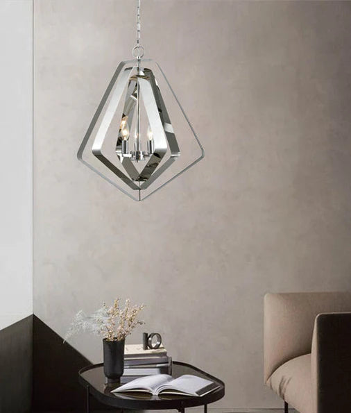 CLA ORBITA: Bohemian Large Polished Nickel Hardware Pendant Light