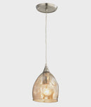 CLA ORDITO: Abstract Chrome With Glass Ellipse Pendant Lights