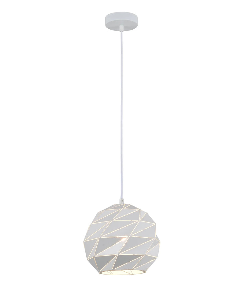 CLA ORIGAMI: Interior Large Dome Carved Iron Origami Style Pendant Lights