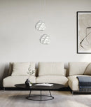 CLA ORIGAMI: Interior Large Dome Carved Iron Origami Style Pendant Lights