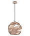 CLA ORIGAMI: Interior Large Dome Carved Iron Origami Style Pendant Lights