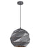 CLA ORIGAMI: Interior Large Dome Carved Iron Origami Style Pendant Lights
