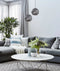 CLA ORIGAMI: Interior Small Dome Carved Iron Origami Style Pendant Lights