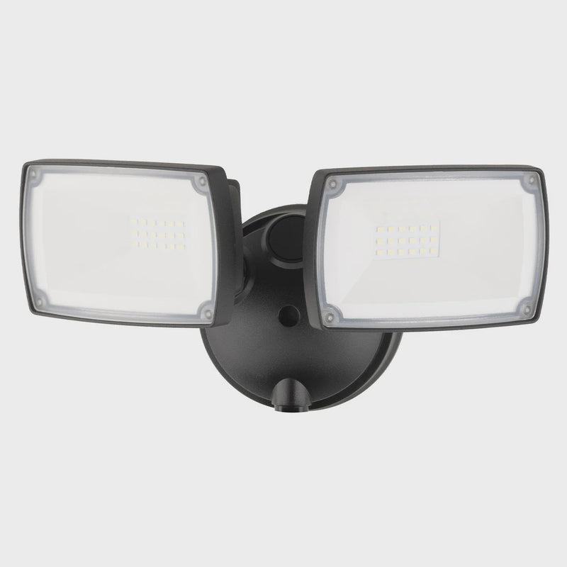 Mercator  Onyx Twin Head LED Security Flood Light (MXD6922BLK)