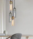 CLA PASTILLE: Interior Round Top Cylinder Glass Pendant Lights