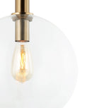 CLA PATERA: Interior Glass with Extended Bronze Highlight Pendant Lights
