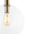 CLA PATERA: Interior Glass with Extended Bronze Highlight Pendant Lights