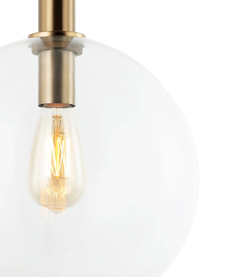 CLA PATERA: Interior Glass with Extended Bronze Highlight Pendant Lights