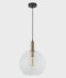 CLA PATERA: Interior Glass with Extended Bronze Highlight Pendant Lights