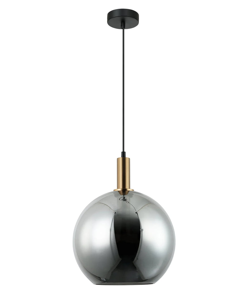 CLA PATERA: Interior Glass with Extended Bronze Highlight Pendant Lights