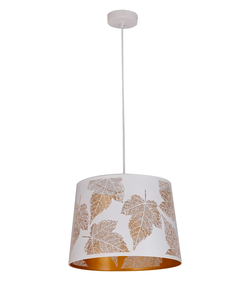 CLA PENSHADE: Interior Slanted with Maple Leaf Pattern Laser Cut Pendant Lights