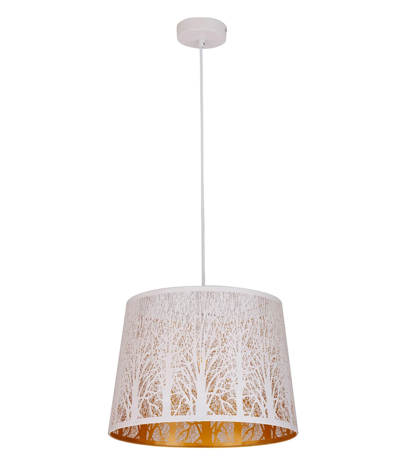 CLA PENSHADE: Interior Slanted with Tree Pattern Laser Cut Pendant Lights
