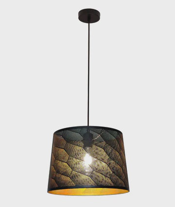 CLA PENSHADE: Interior Slanted with Honeycomb Pattern Laser Cut Pendant Lights