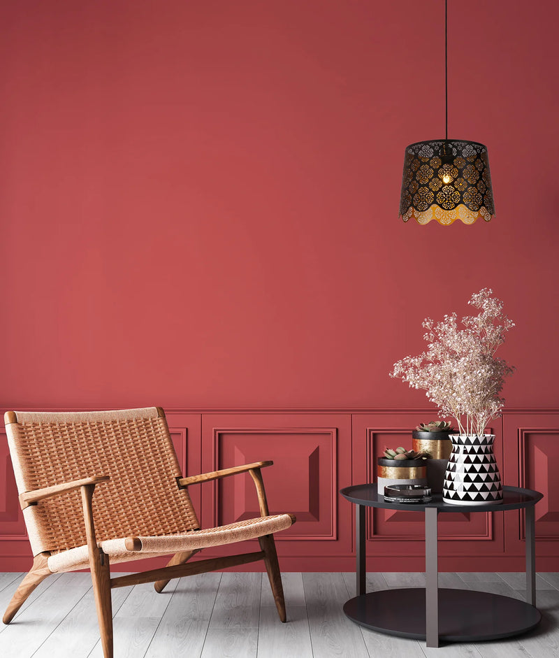 CLA PENSHADE: Interior Slanted with Flower Pattern Laser Cut Pendant Lights