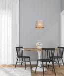 CLA PENSHADE: Interior Slanted with Flower Pattern Laser Cut Pendant Lights