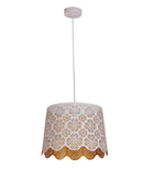 CLA PENSHADE: Interior Slanted with Flower Pattern Laser Cut Pendant Lights
