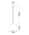 CLA PENSHADE: Interior Slanted with Maple Leaf Pattern Laser Cut Pendant Lights