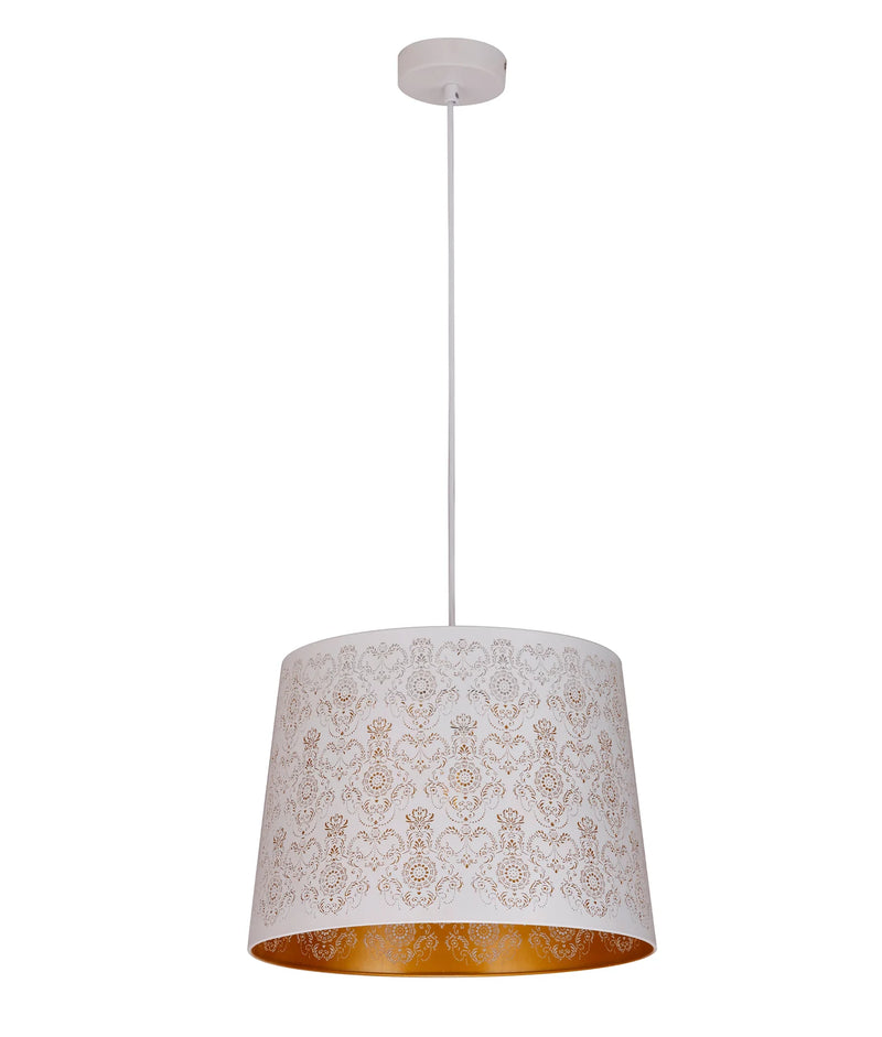 CLA PENSHADE: Interior Slanted with Fleur Pattern Laser Cut Pendant Lights