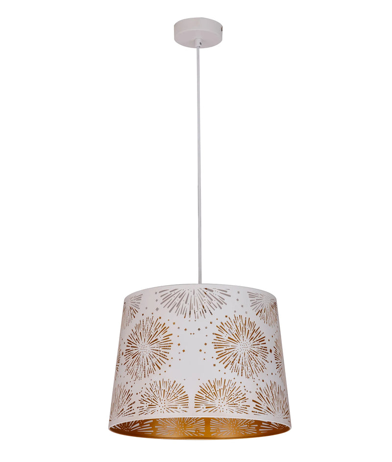 CLA PENSHADE: Interior Slanted with Starburst Pattern Laser Cut Pendant Lights