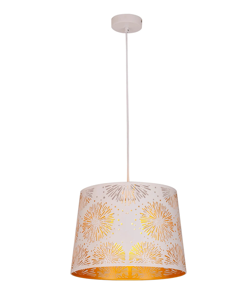CLA PENSHADE: Interior Slanted with Starburst Pattern Laser Cut Pendant Lights