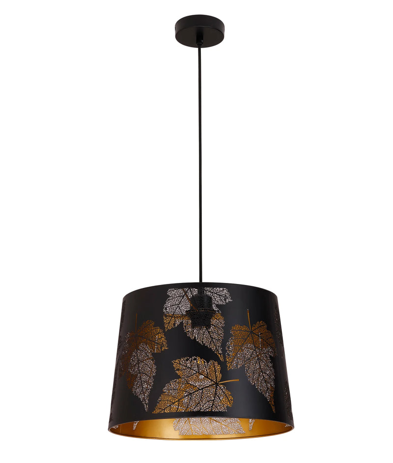 CLA PENSHADE: Interior Slanted with Maple Leaf Pattern Laser Cut Pendant Lights