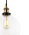 CLA PESINI: Interior Wine Glass with Antique Brass/ Chrome Highlight Pendant Lights