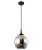 CLA PESINI: Interior Wine Glass with Antique Brass/ Chrome Highlight Pendant Lights
