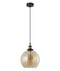 CLA PESINI: Interior Wine Glass with Antique Brass/ Chrome Highlight Pendant Lights